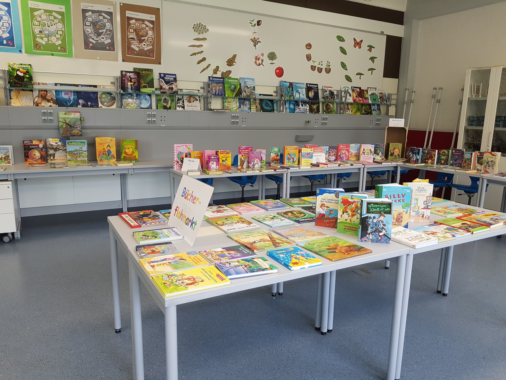 Bücherflohmarkt beim Schulhofkaffee